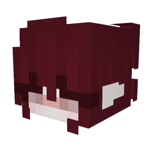 Panties Minecraft avatar head, 3D render