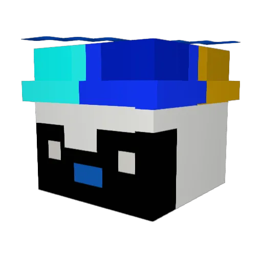 PantiesPunk Minecraft avatar head, 3D render
