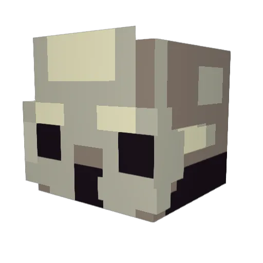 Panty18 Minecraft avatar head, 3D render