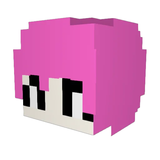 Panty1994 Minecraft avatar head, 3D render