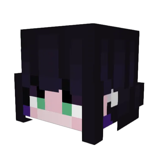 PantyChan Minecraft avatar head, 3D render