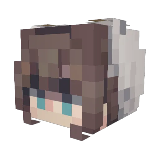 PantyJY Minecraft avatar head, 3D render