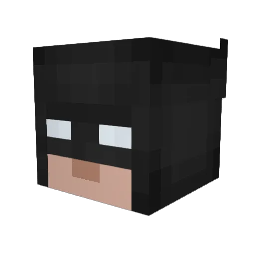 Panws Minecraft avatar head, 3D render