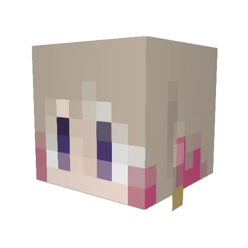 PanyaBaker Minecraft avatar head, 3D render
