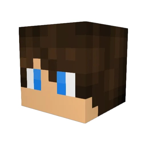 Panyamyo Minecraft avatar head, 3D render