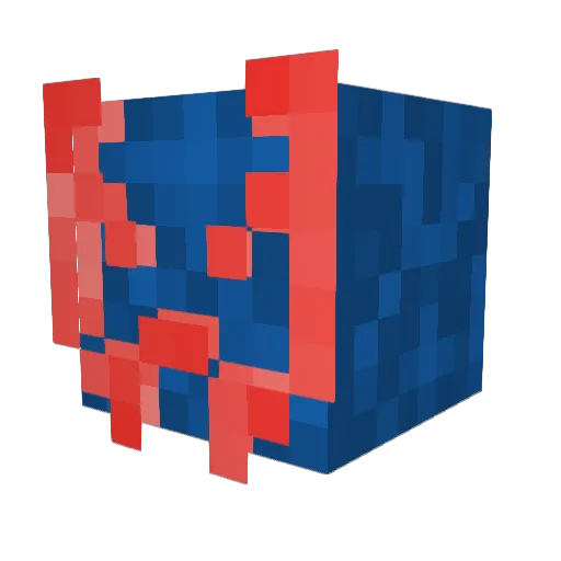 Panzas Minecraft avatar head, 3D render