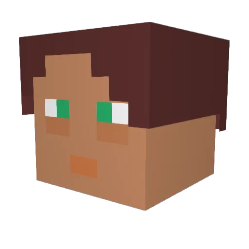 Panzer05 Minecraft avatar head, 3D render