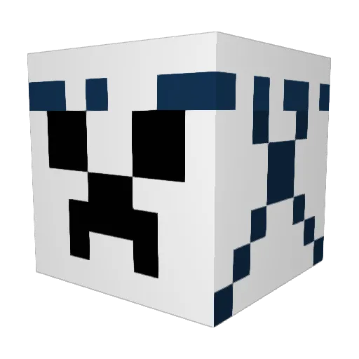Panzer303 Minecraft avatar head, 3D render