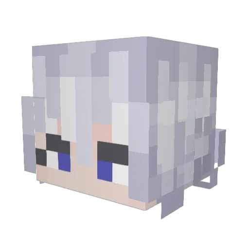 PanzerDrache Minecraft avatar head, 3D render