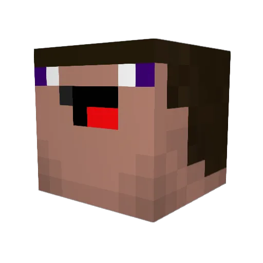 PanzerDusk Minecraft avatar head, 3D render