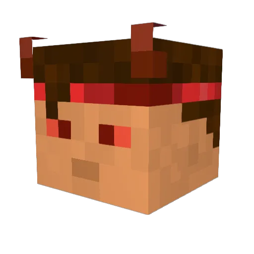 Panzer_rakete Minecraft avatar head, 3D render