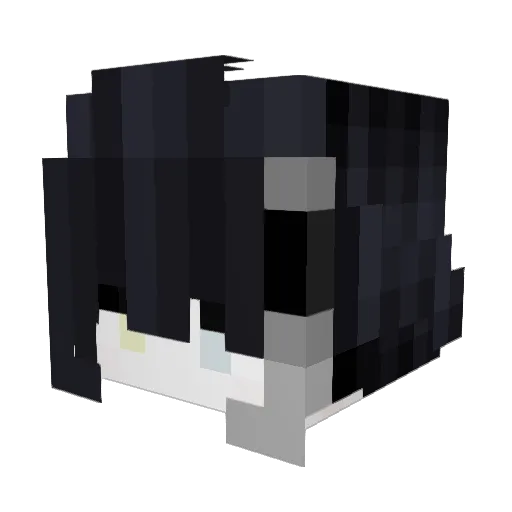 Panzergoth Minecraft avatar head, 3D render