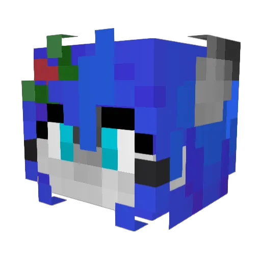 Panzerkitty6 Minecraft avatar head, 3D render