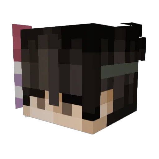 Panzerlow Minecraft avatar head, 3D render
