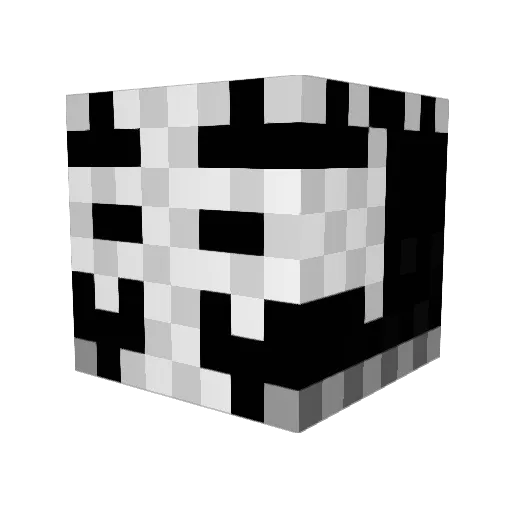 Panzrmandan Minecraft avatar head, 3D render