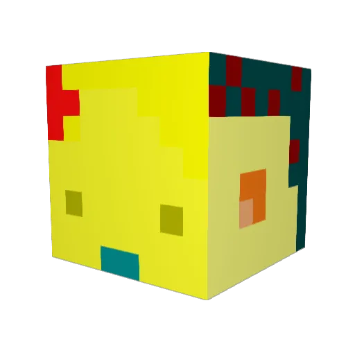 PaoFan Minecraft avatar head, 3D render