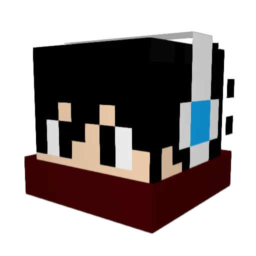 PaoZi_MC Minecraft avatar head, 3D render