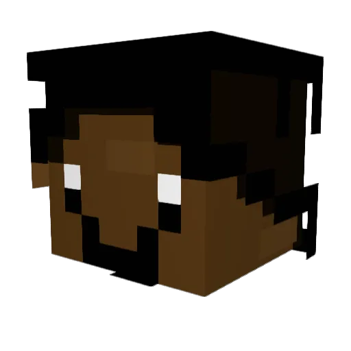 Paolinix Minecraft avatar head, 3D render