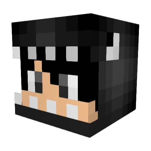 PapaAloe Minecraft avatar head, 3D render