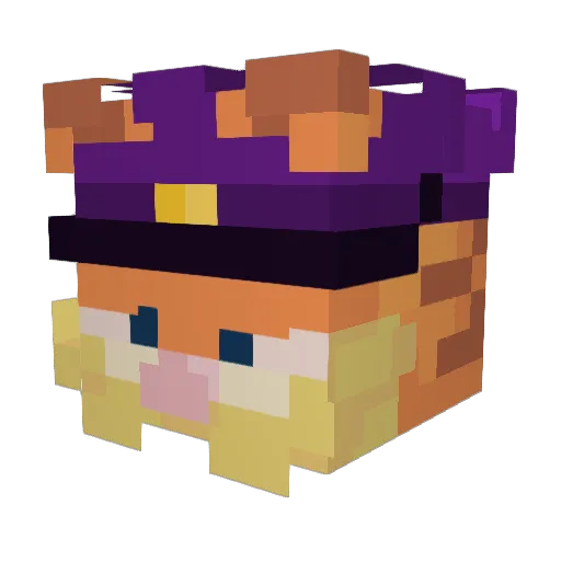 PapaCheese17 Minecraft avatar head, 3D render