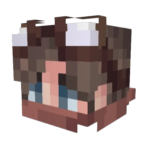 PapaChubz Minecraft avatar head, 3D render