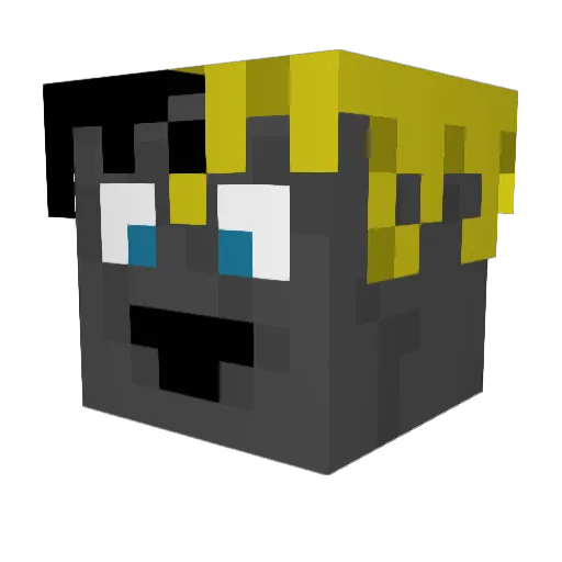 PapaChullos Minecraft avatar head, 3D render