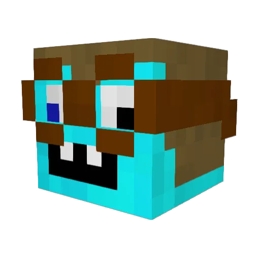 PapaCullen Minecraft avatar head, 3D render