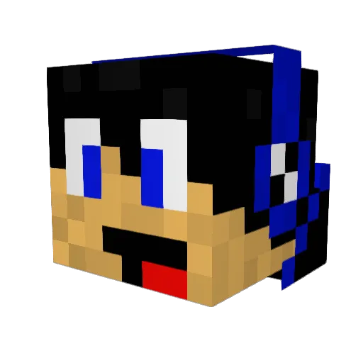 PapaD928 Minecraft avatar head, 3D render