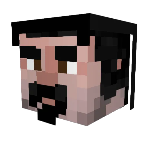 PapaEthan418 Minecraft avatar head, 3D render