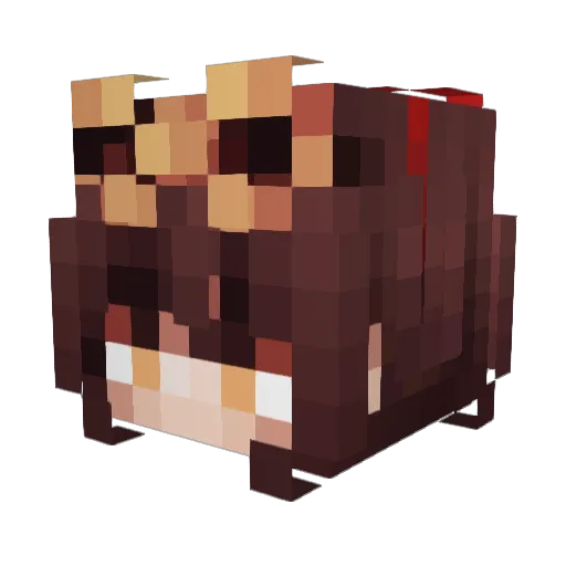 PapaFundatorZero Minecraft avatar head, 3D render