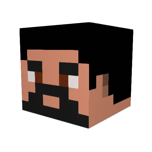 PapaGamer78 Minecraft avatar head, 3D render