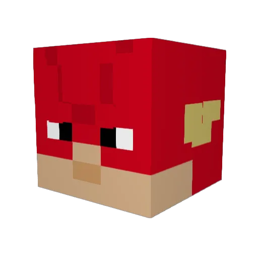 PapaGoosie Minecraft avatar head, 3D render