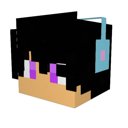 PapaGunth Minecraft avatar head, 3D render