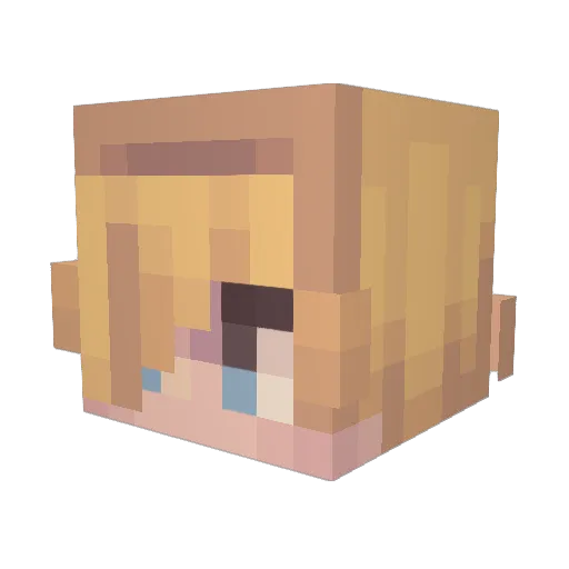 PapaHatch Minecraft avatar head, 3D render