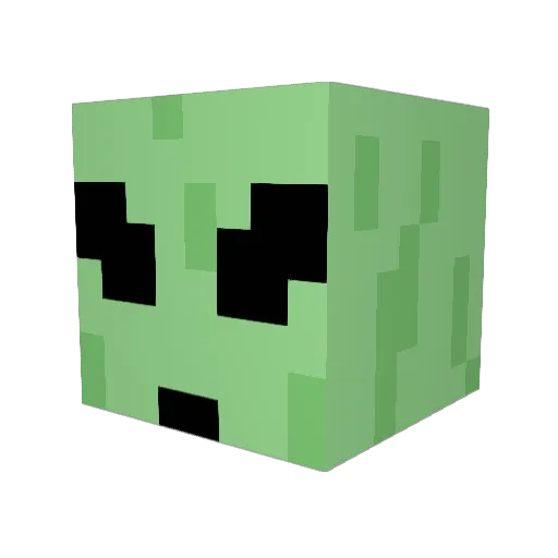 PapaJaz Minecraft avatar head, 3D render