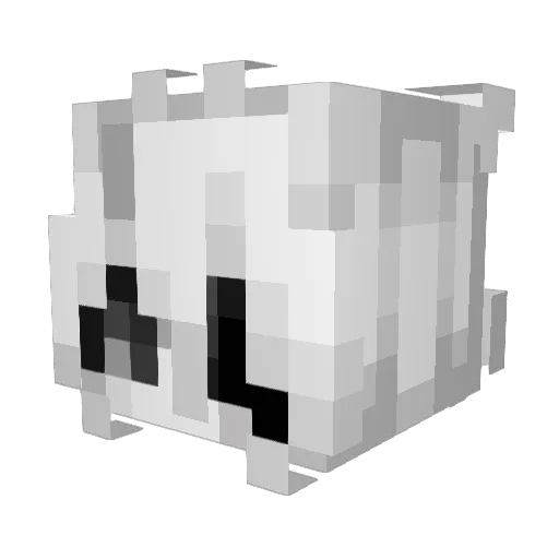 PapaKnxck Minecraft avatar head, 3D render