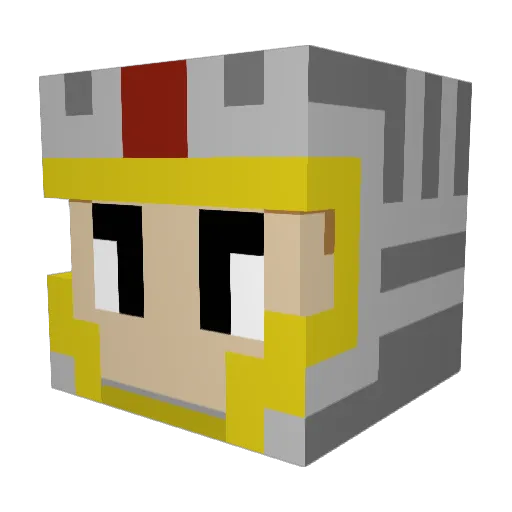 PapaMarsh Minecraft avatar head, 3D render