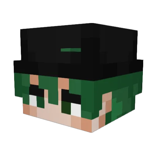 PapaPanda696969 Minecraft avatar head, 3D render