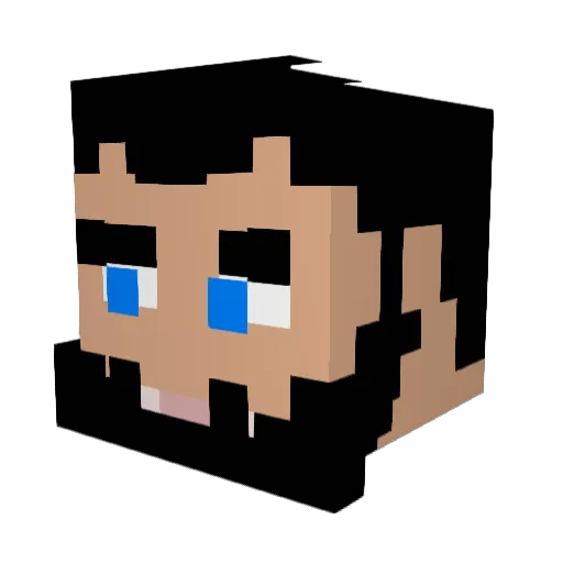 PapaParmesan69 Minecraft avatar head, 3D render