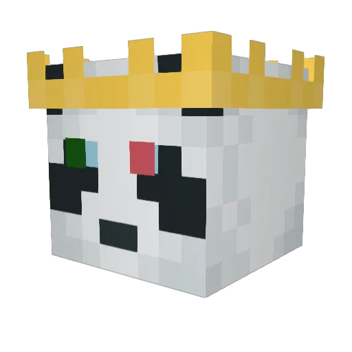 PapaPettis Minecraft avatar head, 3D render