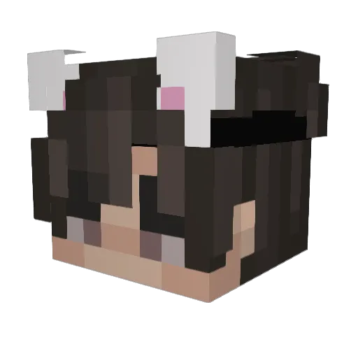 PapaRedrix Minecraft avatar head, 3D render