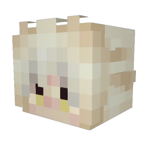 PapaSavo Minecraft avatar head, 3D render