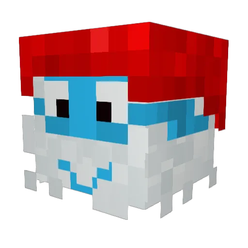 PapaSchlumpf___ Minecraft avatar head, 3D render