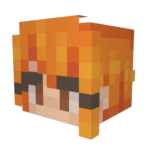 PapaSmurf1594 Minecraft avatar head, 3D render