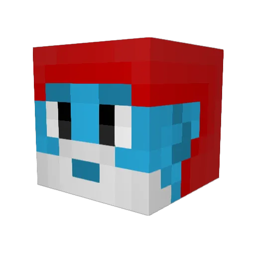 PapaSmurf1799 Minecraft avatar head, 3D render