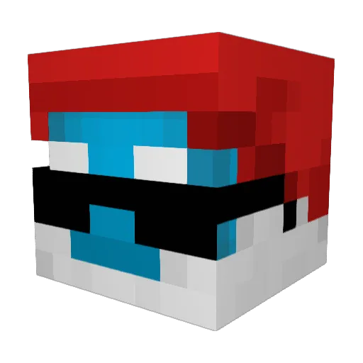 PapaSmurf231 Minecraft avatar head, 3D render