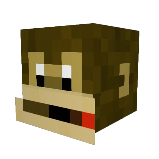 PapaSmurfXXX Minecraft avatar head, 3D render