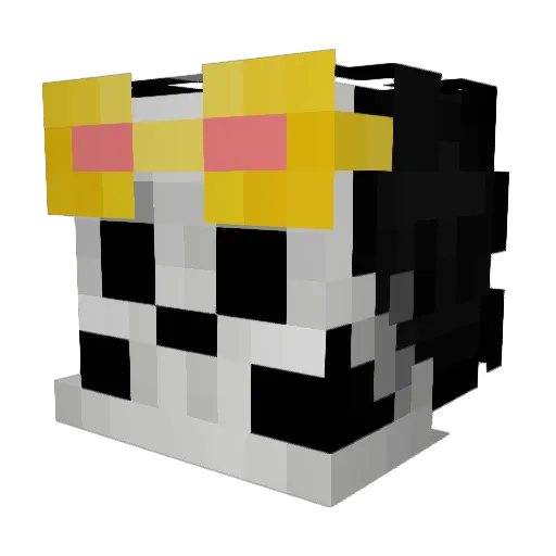 PapaStel Minecraft avatar head, 3D render