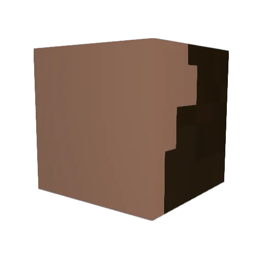 PapaTento Minecraft avatar head, 3D render