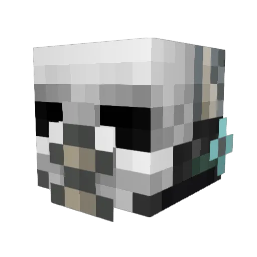 PapaXD74 Minecraft avatar head, 3D render